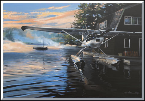 "Promise of the Early Morning" - Rich Thistle - Cessna 180 Aviation Art